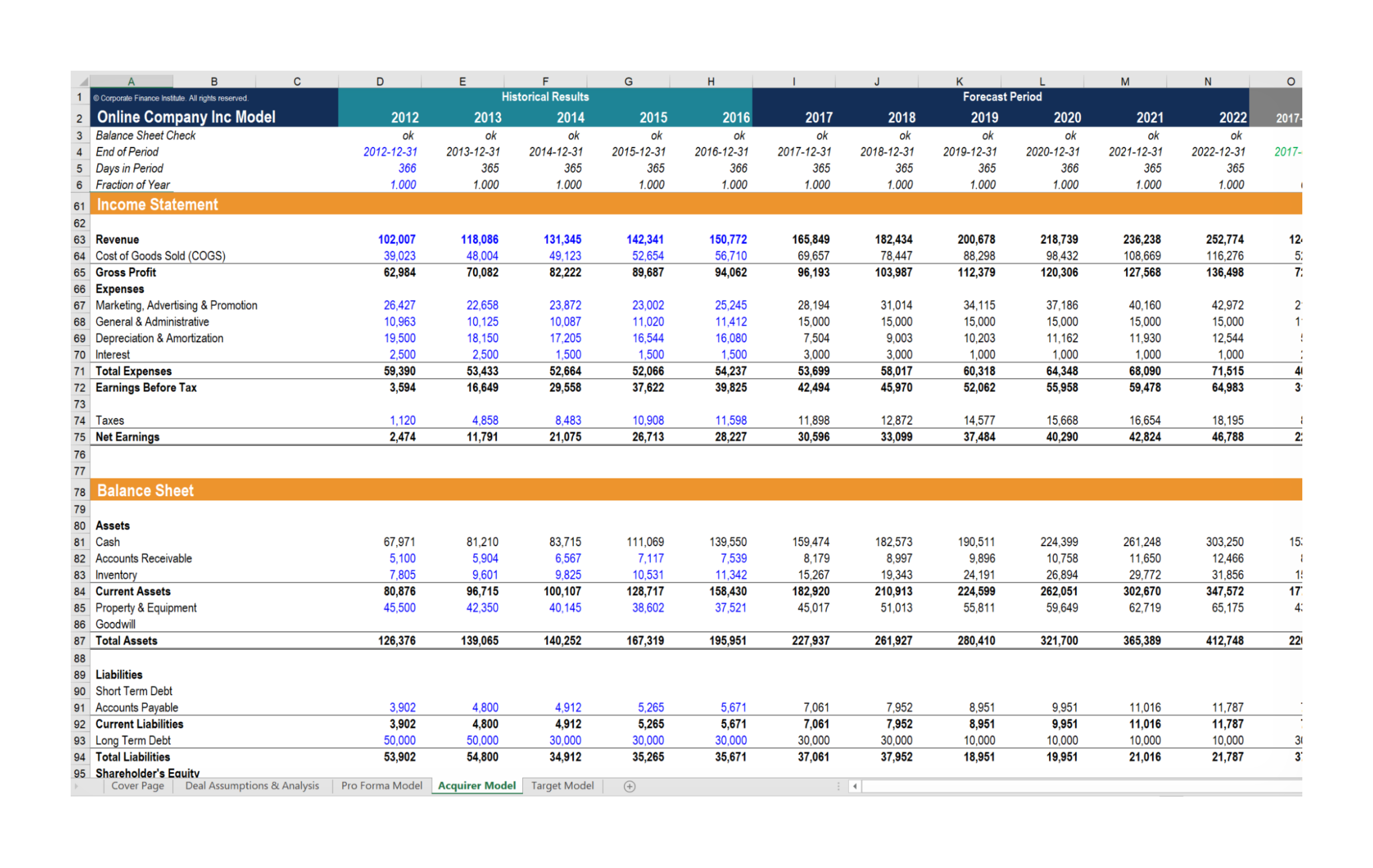 Custom Excel Models