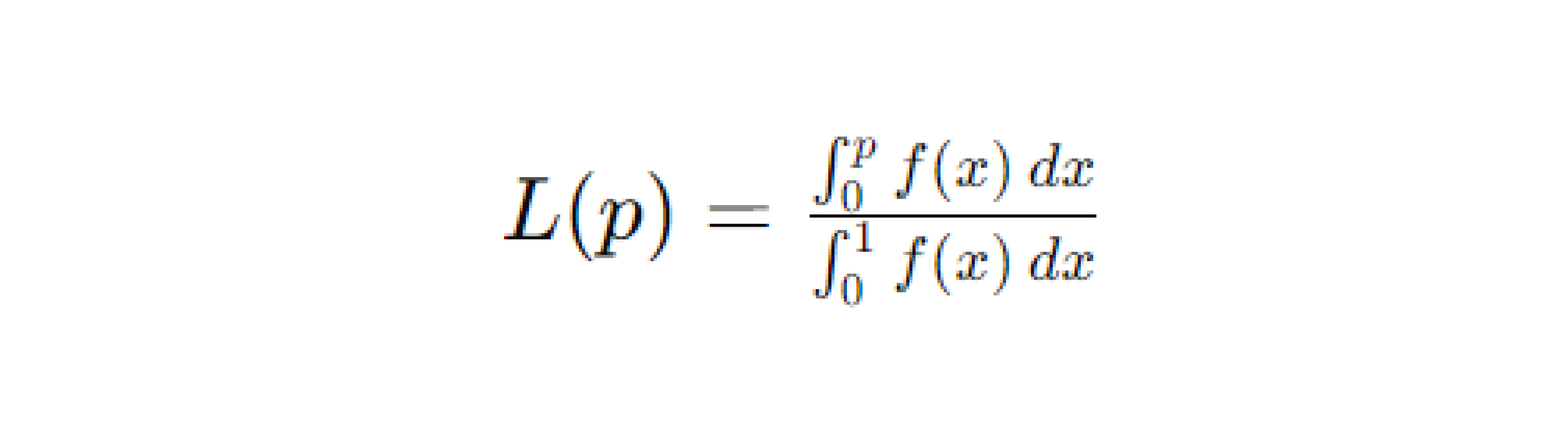 Lorenz Curve Formula